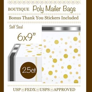 25ct~ 6x9”~Poly Mailer Bags Boutique Design 🫥🆕🫥
25ct Free Thank You Stic…